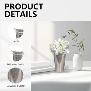 Vase à fleurs en métal Art Déco moderne fait main, élégant et décoratif pour centres de table en gros, respectueux de l'environnement - Product Image 4