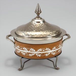 Ustensiles de cuisine de création culinaire en acier inoxydable de qualité supérieure plats de chauffe-plats de cuisine élégants avec couvercle de plat durable - Product Image 2