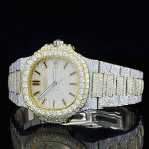 Reloj de Lujo con Diamantes Cultivados en Laboratorio, Movimiento Automático Japonés, Estilo Iced Out, a Precio de Fábrica al por Mayor - Product Image 4