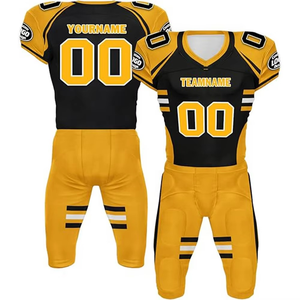 Uniforme de fútbol americano al por mayor, jersey de poliéster 100% personalizado de la mejor calidad con mangas cortas, jersey de equipo único - Product Image 4