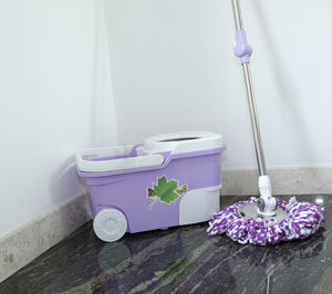 Serpillère rotative en microfibre 360° pour le nettoyage des sols, en plastique PP écologique, seau de 12 L, haute qualité, fournisseur vietnamien - Product Image 6