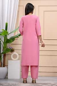 Ensemble de pantalons longs Kurti de qualité supérieure Costume ethnique imprimé numérique de concepteur indien Style traditionnel pour les femmes en gros - Product Image 6