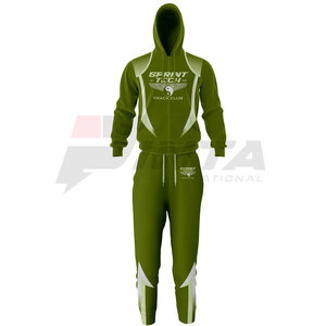 Chándal de calentamiento de ropa para correr con impresión por sublimación, chándal de calentamiento personalizado con etiqueta privada - Product Image 4