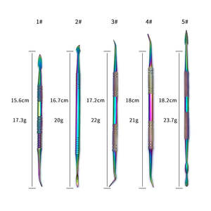 Kit de Instrumentos de Cera Dental de Titanio Multicolor, Espátulas para Modelar y Mezclar Cera, Cuchillo de Cera, por SurgiRight Instrument - Product Image 4