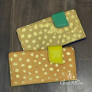 2025, venta al por mayor, tarjetero para mujer, carteras para niñas, monedero, billetera de cuero con estampado de lepórido metálico hecho a mano de alta calidad - Product Image 1