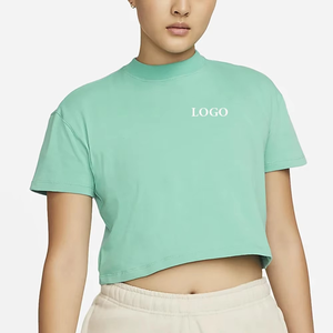 Precio al por mayor 100% algodón Top mujer camiseta OEM calidad talla grande alta calidad impreso suelta Camiseta cuello redondo cómodo - Product Image 1