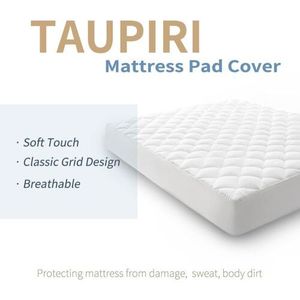Funda de colchón acolchada Taupiri King Material de fibra impermeabilizante con patrón sólido de bolsillo profundo para sala de estar 8-21" - Product Image 6