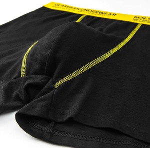 Venta al por mayor de moda personalizada transpirable cómodo U convexo gráfico Boxer ropa de hombre Color sólido Boxer calzoncillos hombres cortos - Product Image 2