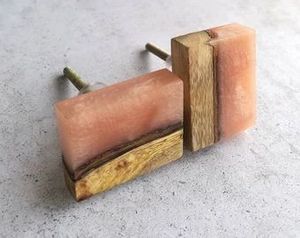 Perillas de Cajón de Resina y Madera Pulida a Mano de Alta Calidad y Durabilidad, Ofrecen un Agarre Cómodo, Detalles Refinados para Muebles, Decoración Elegante - Product Image 2