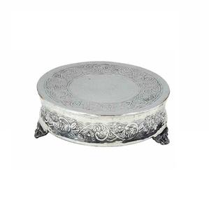 Soporte redondo hecho a mano de tamaño personalizado para pasteles chapado en oro de aluminio latón plato para servir Pedestal utensilios para hornear al por mayor - Product Image 2