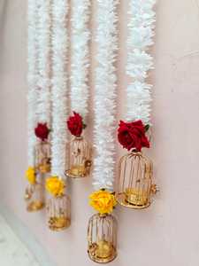 Metal <b>Candle</b> <b>Holder</b> Jasmine Rose String For Home, Balcony, Diwali, New Year, Christmas, Pooja Backdrop Decor, Eid <b>Wall</b> Hanging - Product Image 3
