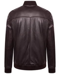 High Quality Casual Biker <b>Black</b> Motorcycle Leather Men Jackets Custom Stylish Breathable Lambskin Leather Jackets for Men - Product Image 5