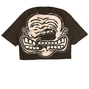 T-shirt boxy streetwear sur mesure de haute qualité à manches courtes meilleure vente en gros à bas prix - Product Image 1
