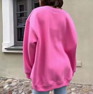 Sweat-shirt à col ras du cou pour femmes Sweat-shirt surdimensionné en coton coréen pour femmes MS-SS-1047 - Product Image 4