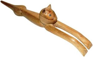 Calvin Handicraft Nautique 100% Gratte-dos et masseur sur le thème du chat en bois de Padauk naturel pour l'application du cou - Product Image 3