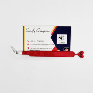 Pinzas de pestañas en forma de corazón de Color personalizado Aislamiento sostenible Grado curvo personalizado Herramienta de extensión de pestañas Nueva belleza - Product Image 6