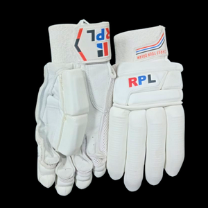 Guantes de bateo de cricket PU cuero ligero transpirable duradero con logotipo personalizado Color indio hecho a mano para uso con la mano derecha izquierda - Product Image 3