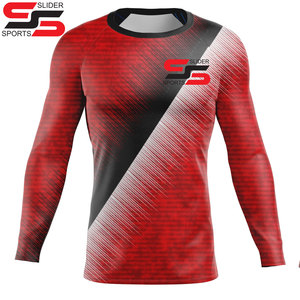 เสื้อออกกำลังกายแขนยาวสำหรับผู้ชายเสื้อเชิ้ตแบบซับลิเมชันสำหรับผู้ชาย - Product Image 1