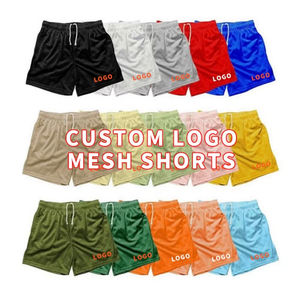 Wholesale Custom All Over Print Digital Printing Solid Casual Double <b>Layer</b> Polyester Basketball Shorts Unisex Men 5 Inch Inseam - Product Image 3