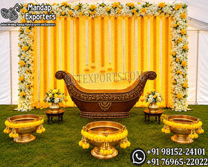 Conjunto Rolu Rokali para Celebración Haldi Preboda, Personalizado, Profesional, Nuevo, para Función de Boda - Product Image 3