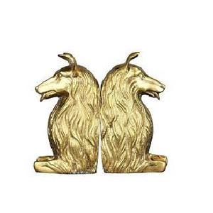 Estatuas de perro del zodiaco de latón puro, estatuilla de decoración China para el hogar y la Oficina, sujetalibros de riqueza y buena suerte, sujetalibros de ciervo Vintage - Product Image 6