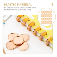 Großhandel kunden spezifische 23mm Metall Gold Aluminium Bindung DIY Notebook Planer Disc Binding Notepad