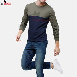 Sudadera de manga larga para hombre con servicio OEM con diseño de cuello redondo Logotipo personalizado impreso en diferentes colores Nuevo último estilo - Product Image 5