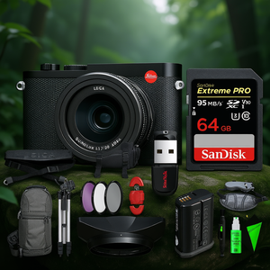 กล้องดิจิตอล SLR รุ่น Q2 พร้อมเลนส์ Summilux 28 มม. F/1.7 ASPH และเลนส์ 24-105 มม. ความละเอียดสูง พร้อมชุดเมมโมรี่การ์ดสำหรับบันทึกวิดีโอ - Product Image 2