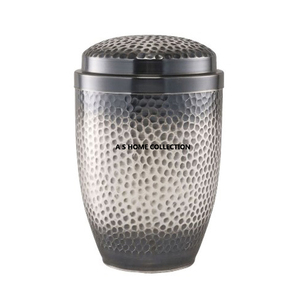 Urnas de cremación de plata hechas a mano con diseño fabuloso impreso de mariposa brillante Metal de aluminio para cenizas humanas adultas - Product Image 5