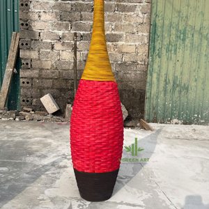 ขายแจกันหวายตกแต่ง แจกันดอกไม้แห้ง ตกแต่งโต๊ะ สไตล์นอร์ดิก ตกแต่งห้อง เป็นมิตรกับสิ่งแวดล้อม - Product Image 2