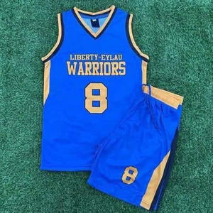 Vêtements de sport de haute qualité Tenue de basket-ball Logo personnalisé Design imprimé Vente en gros Ensemble de maillots de basket-ball de gymnastique pour hommes - Product Image 4