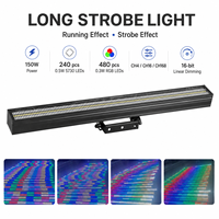 Projecteur LED RGBW DMX 150W à tête mobile avec stroboscope et indice de protection IP33 pour utilisation sur scène d'hôtel