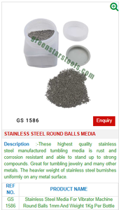 Boules rondes en acier inoxydable Media GS 1586 Outils de bijoux pour bijoutiers - Product Image 2