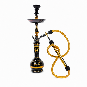 Ensemble de chichas Kometra Farida traditionnelles de luxe en laiton avec mini-flûtes - Product Image 1