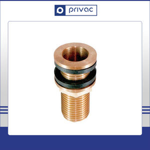 Conector de tanque de agua de Material de latón de diseño moderno amarillo y niquelado ISO 9001 certificado redondo/accesorios de tubería con brida hexagonal - Product Image 4