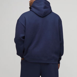 Customised <b>Silk</b> Screen Printed Embroidered Logo 240gsm 100% Cotton <b>Men</b> Basics Hoodies High Quality Loose Fit Heavyweight - Product Image 6