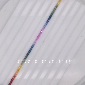 Princess Cut Lab Created Rainbow Sapphire Line Lot-Multi Color Loose <b>Stones</b>-Color Sapphire Gemstone - Product Image 4