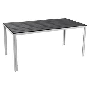 Amicasa ROMA Mesa de Exterior Fija de Hierro Antracita Blanco 156x78x74cm - Product Image 1