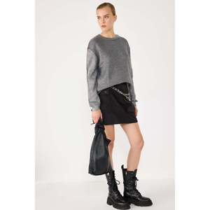 Cárdigan Premium para Mujer con Detalles Metálicos, Tejido a Crochet, 100% Acrílico, Transpirable, Corte Holgado, Suéter de Invierno, Cuello Redondo Moderno - Product Image 2