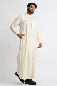 เสื้อคลุมผู้ชายคุณภาพสูง แบบจุบบะห์  ขนาดสั่งตัดได้  ขายส่งจากโรงงาน ผ้าฝ้าย 100% เสื้อคลุมลำลองสำหรับผู้ชายมุสลิมชาวปากีสถาน - Product Image 6