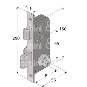 2-เปิด, สลัก-ล็อคกระบอกคงที่ - Product Image 1