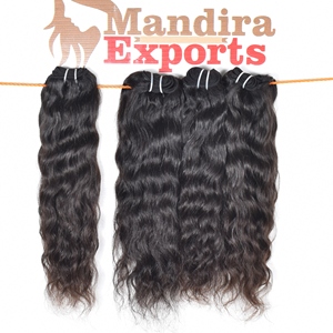 Proveedor indio Ventas al por mayor 100% Raw Indian Temple Virgin Paquetes ondulados naturales Cabello de un solo donante 8 ''a 30'' Longitudes Cabello humano - Product Image 6