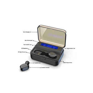 Audífonos Inalámbricos BTK-ZR53 con Bluetooth V5.0, Audífonos Deportivos Estéreo Blancos con Control Táctil Resistente al Sudor - Product Image 3