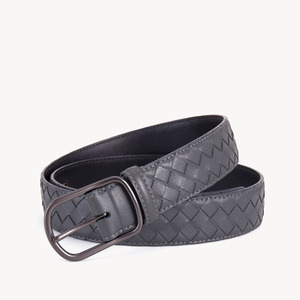 Ceintures en cuir de vachette classiques de luxe pour hommes, de haute qualité, avec boucle en acier, logo personnalisé, couleur personnalisée, écologiques, décontractées, pour le travail - Product Image 4