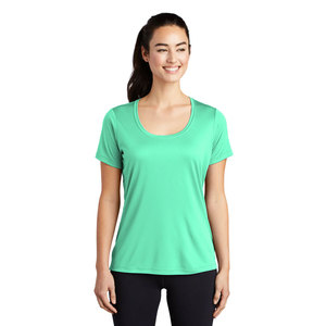 Camiseta básica transpirable para mujer, camisetas de media manga elásticas de algodón - Product Image 1