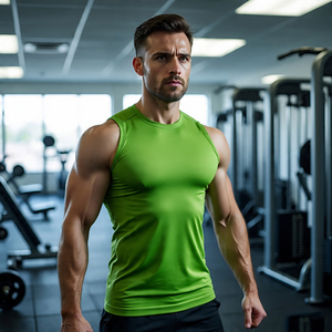 High Quality Jogging Running <b>Men's</b> <b>Singlets</b> Quick Dry Sports Training Vests Male Muscle Fit Bodybuilding <b>Singlets</b> <b>Men</b> - Product Image 4