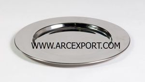 Chargeur de mariage le plus vendu assiette de service en métal brillant poli assiette de présentation plateau de service de nourriture de mariage de table sous assiette - Product Image 6