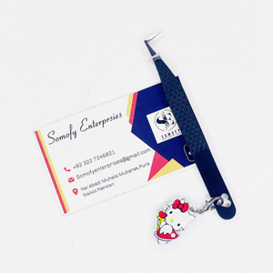 Pinzas de Precisión Antiestáticas para Extensión de Pestañas de Acero Inoxidable con Logotipo Personalizado de Hello Kitty de 90 Grados de Calidad Premium Profesional - Product Image 2