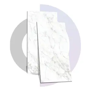 Sứ 600x1200mm gạch lát sàn Nova Carrara trắng bóng Antiskid đánh bóng gạch phong cách sang trọng gạch đá cẩm thạch Anh tilers
