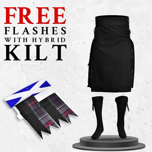 Kilts utilitaires hybrides MacGregor en tartan rouge et noir pour hommes, kilt traditionnel écossais 2026 - Product Image 3